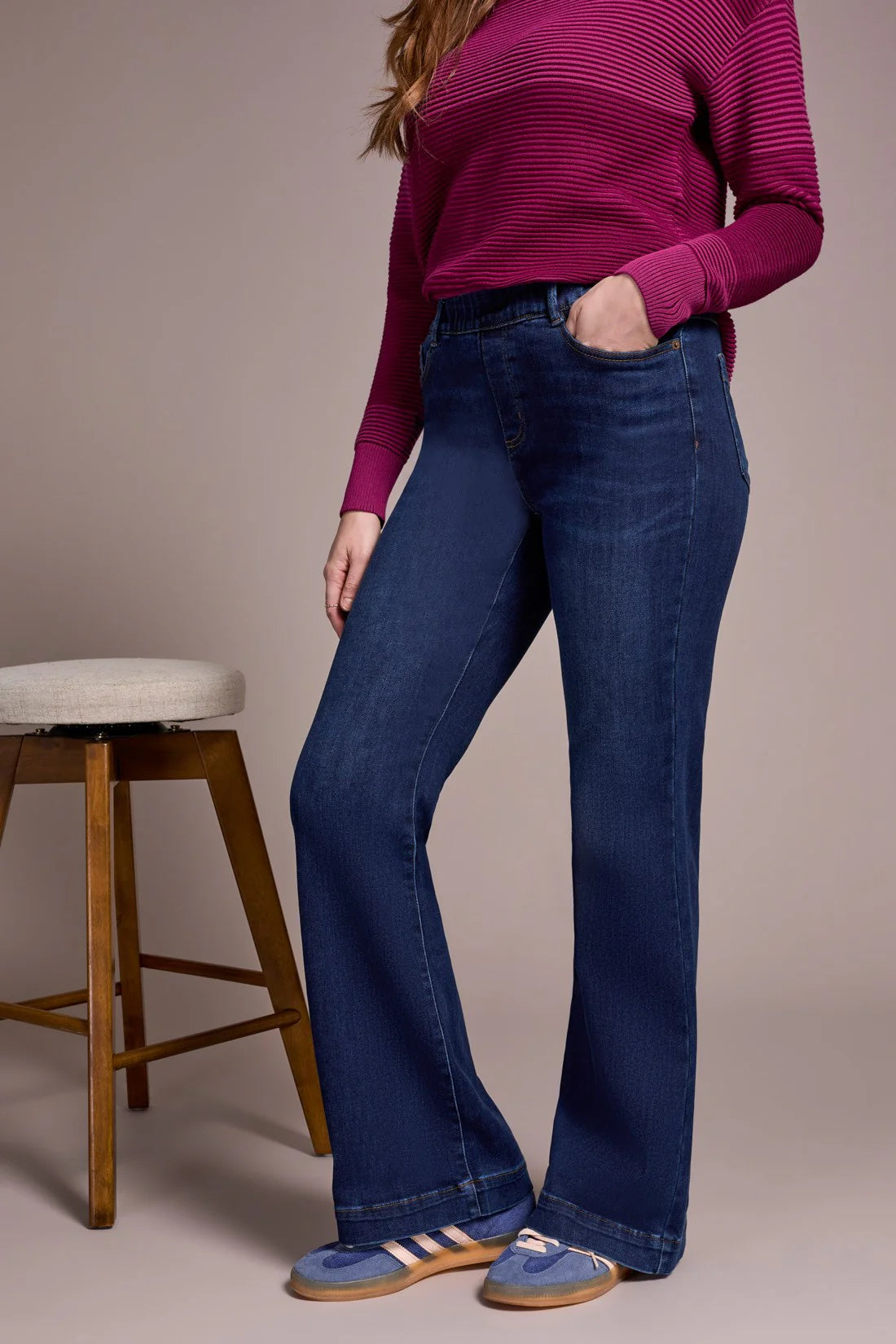 Tribal Audrey Pull-On Flare Jean