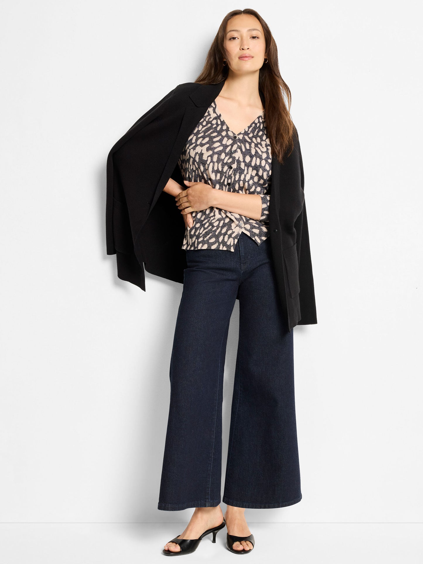 Nic+Zoe Wild Dot Button Up