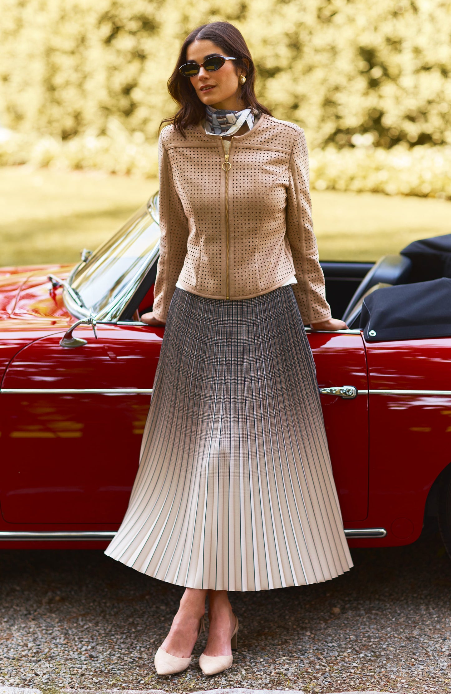 Tyler Boe Cara Pleat Skirt