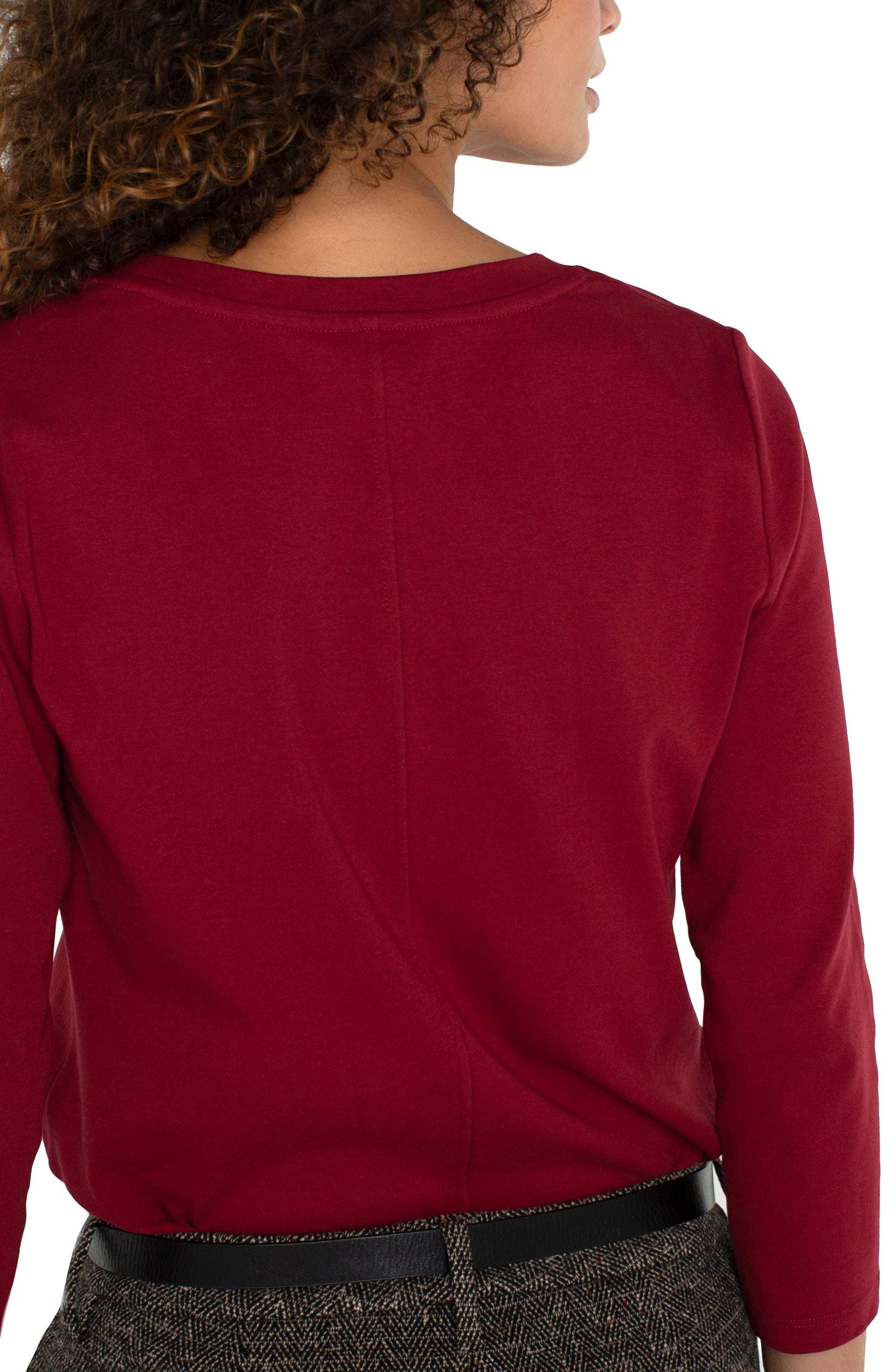 Liverpool 3/4 Sleeve Scoop Neck Knit Tee