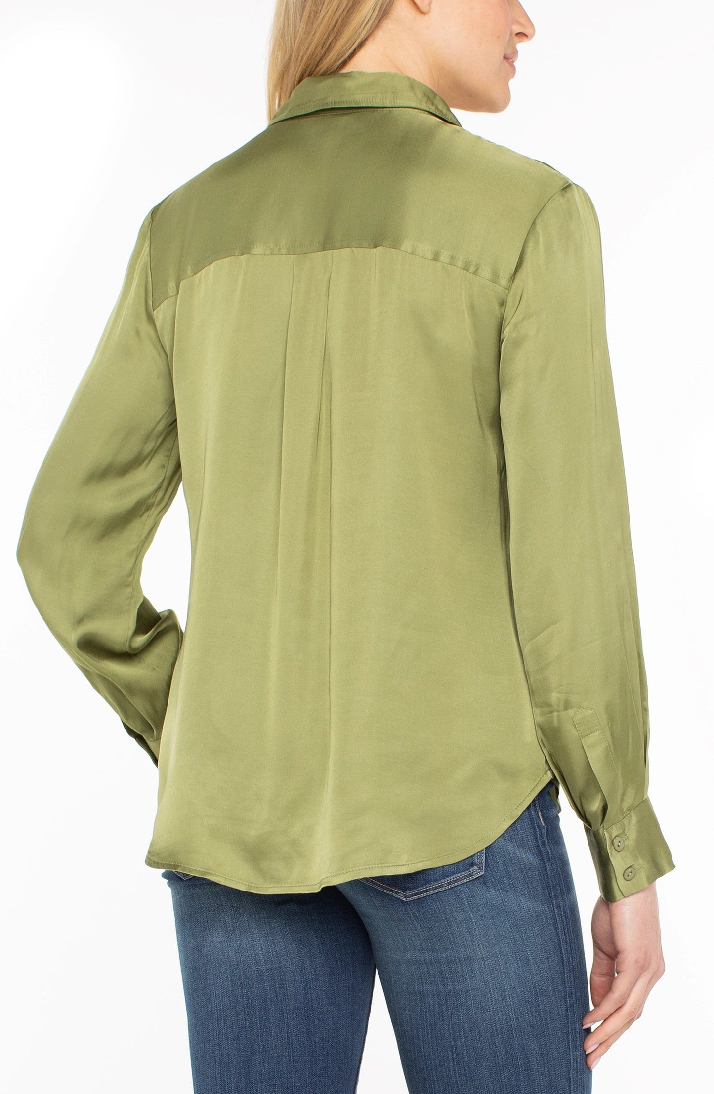 Liverpool LS Button Front Woven Shirt