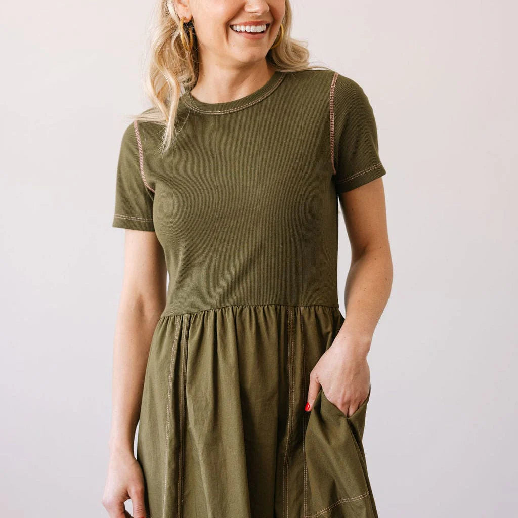 Sunshine Tienda Olive Noa Dress