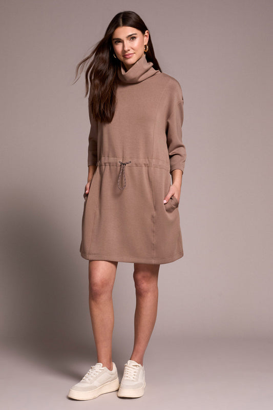 Tribal 2270O Funnel Neck Dress