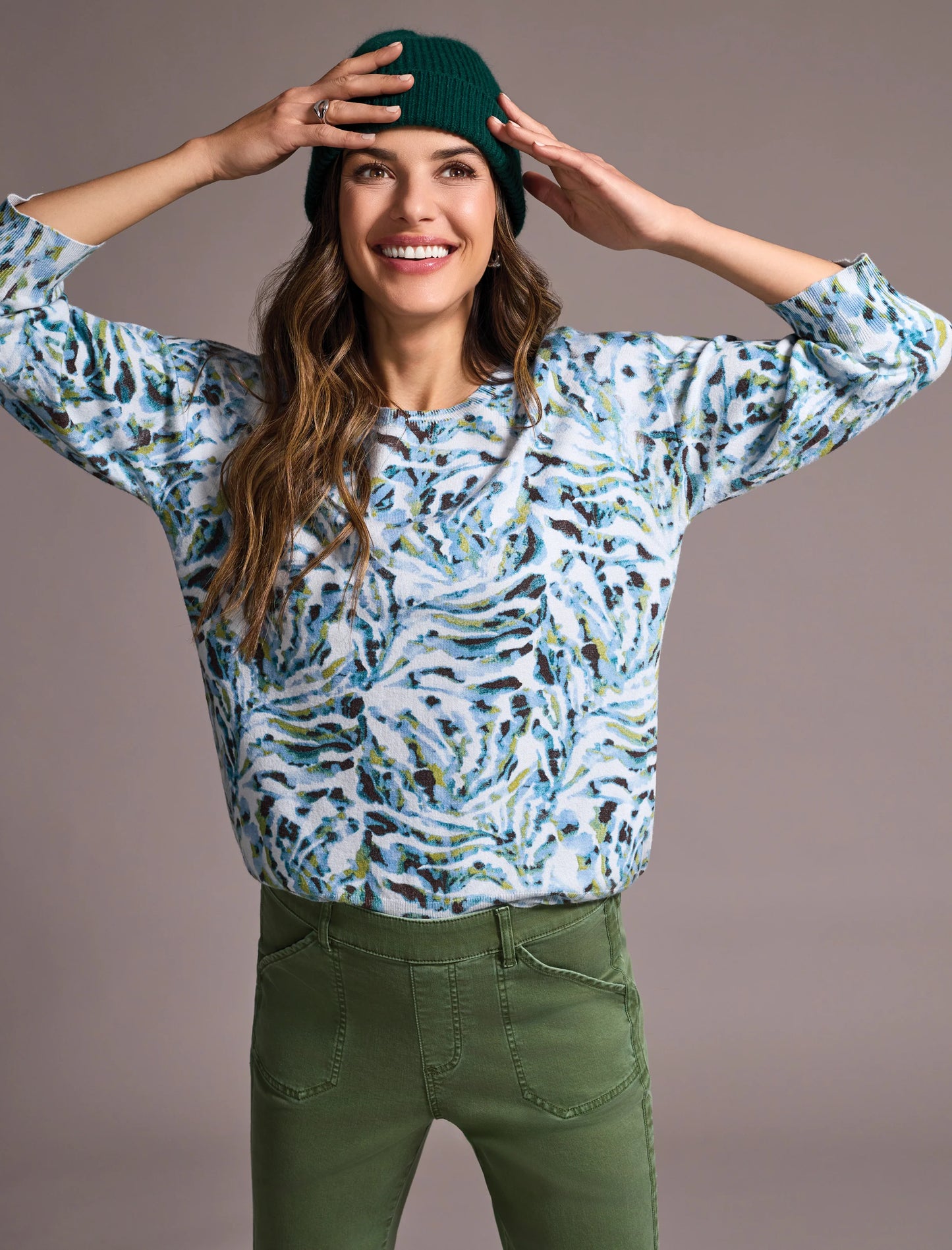 Tribal Soft Yarn Crewneck Sweater