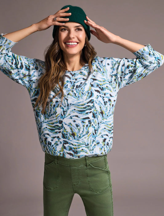 Tribal Soft Yarn Crewneck Sweater