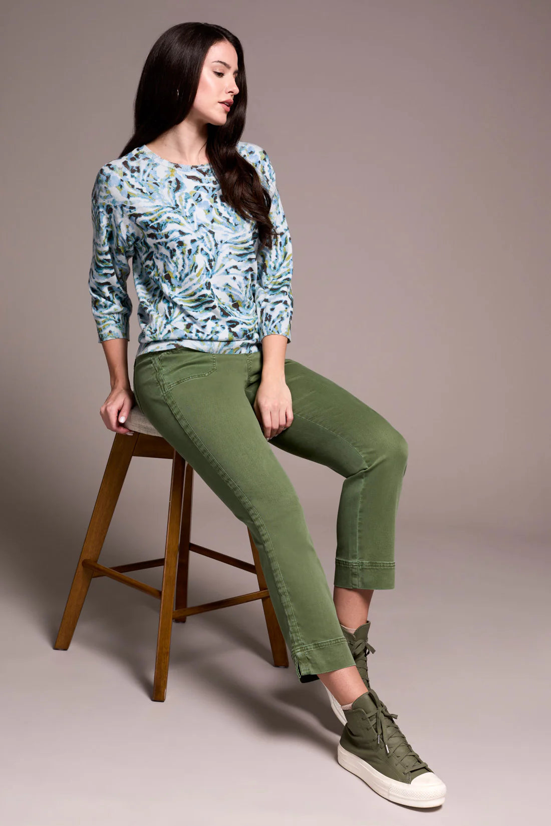 Tribal Soft Yarn Crewneck Sweater