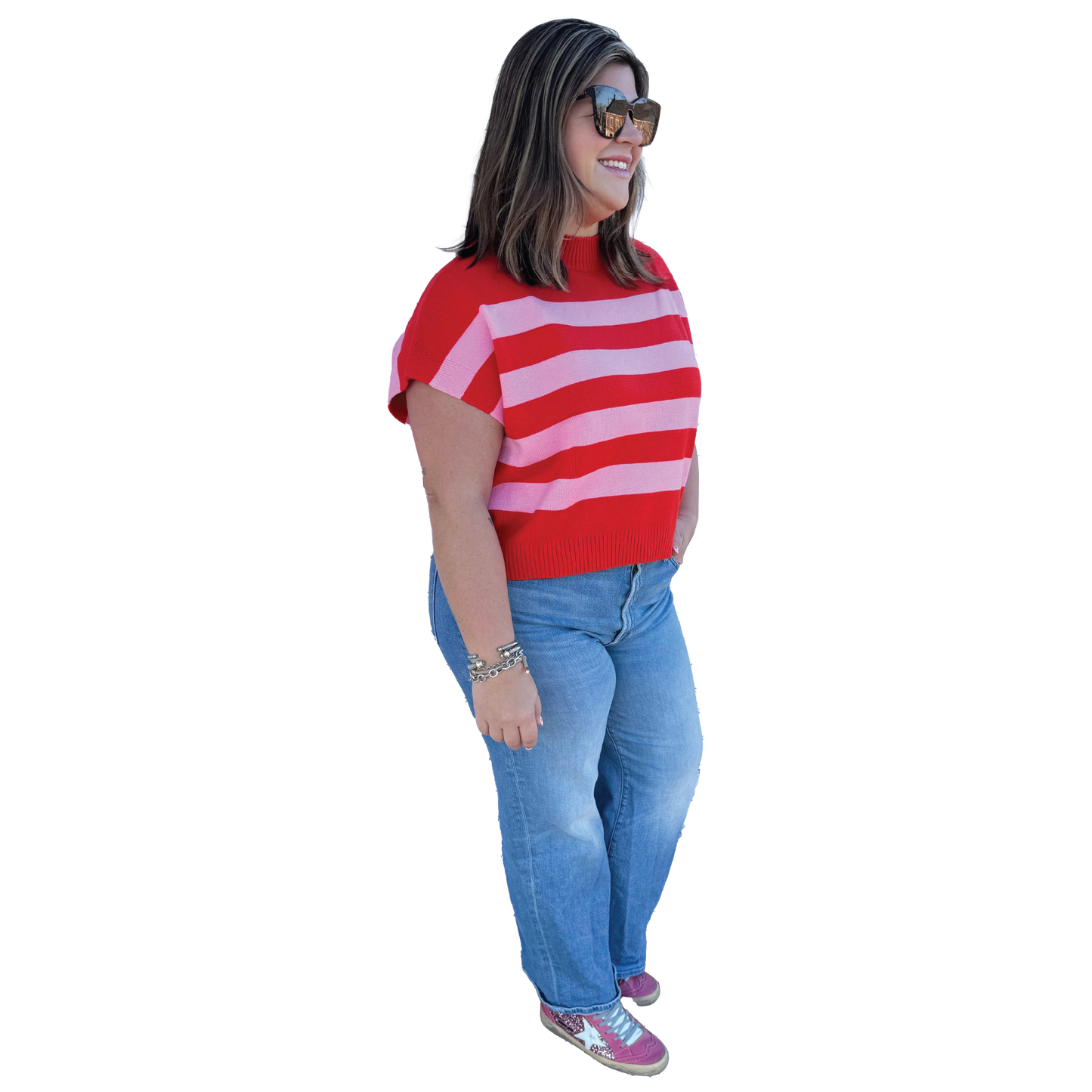 Stripe Sweater Vest