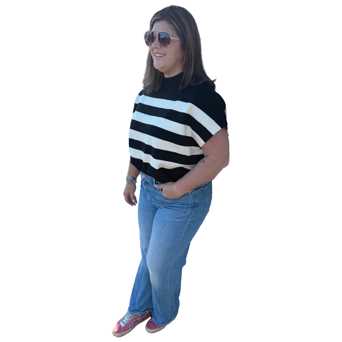 Stripe Sweater Vest