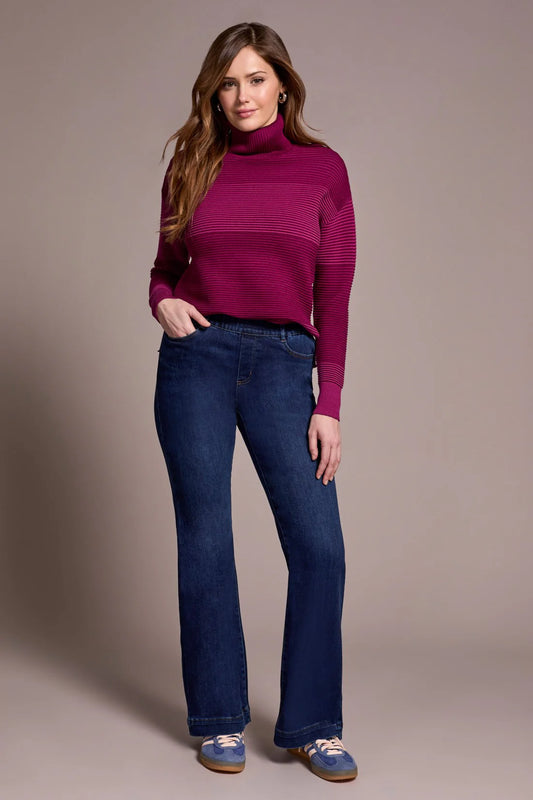 Tribal Audrey Pull-On Flare Jean