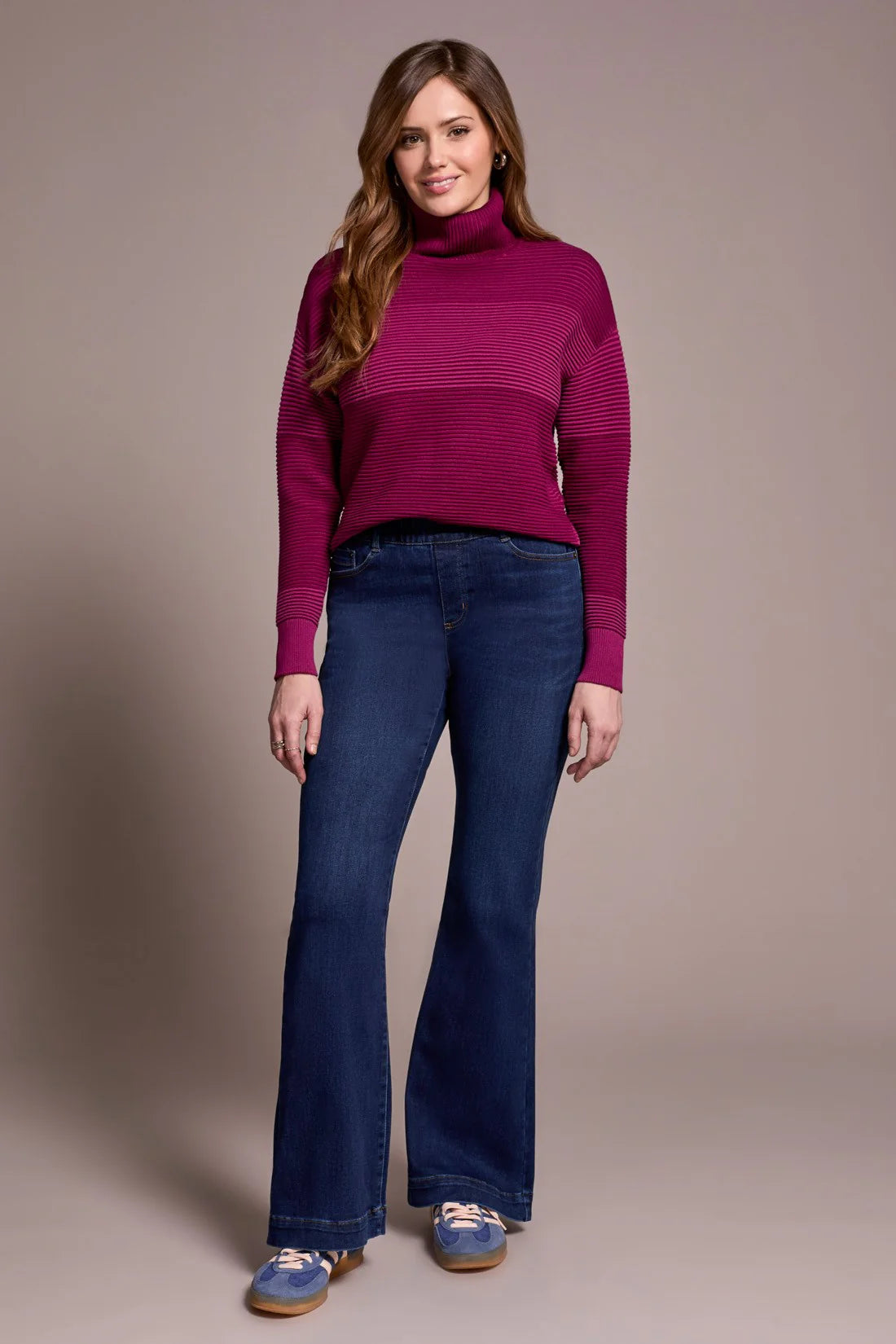 Tribal Audrey Pull-On Flare Jean