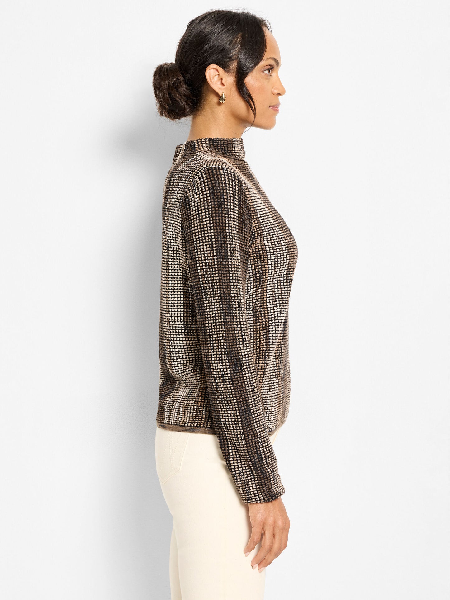 Nic+Zoe Ombre Pixel Knit Sweater