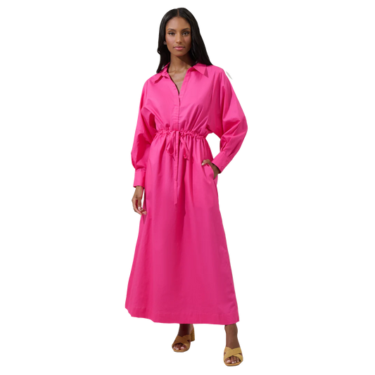 Faiza Dolman Sleeve Poplin Dress