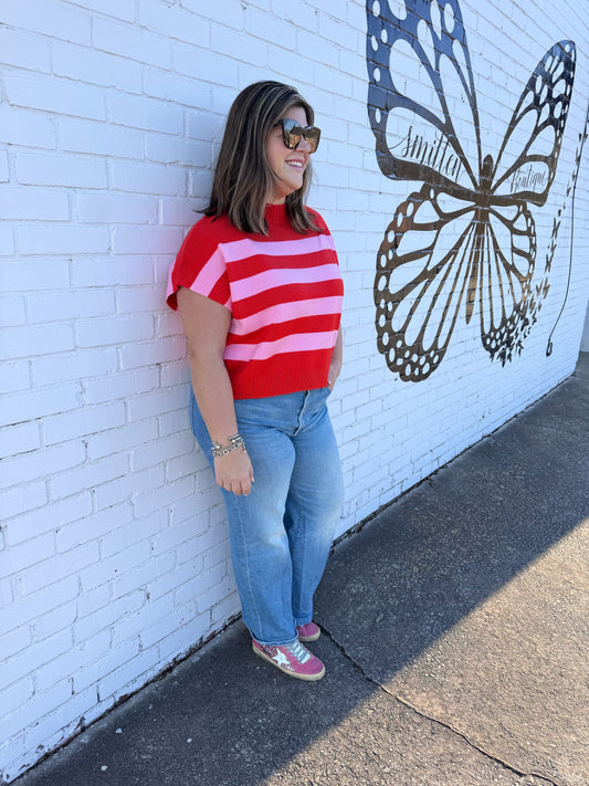 Stripe Sweater Vest