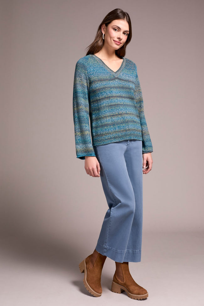 Tribal 2374O Combed Cotton V-Neck Sweater