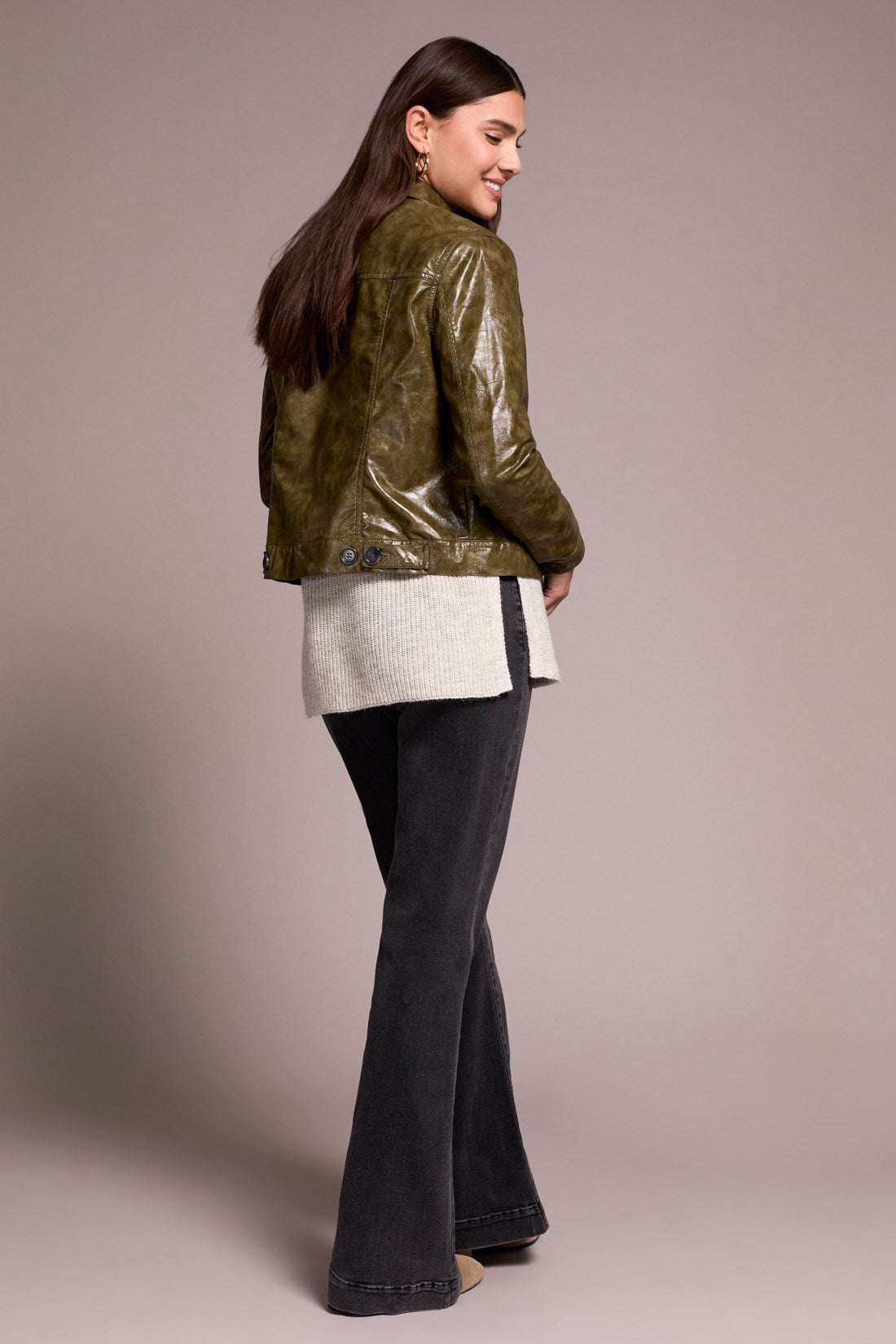 Tribal 5921O Faux Leather Jacket