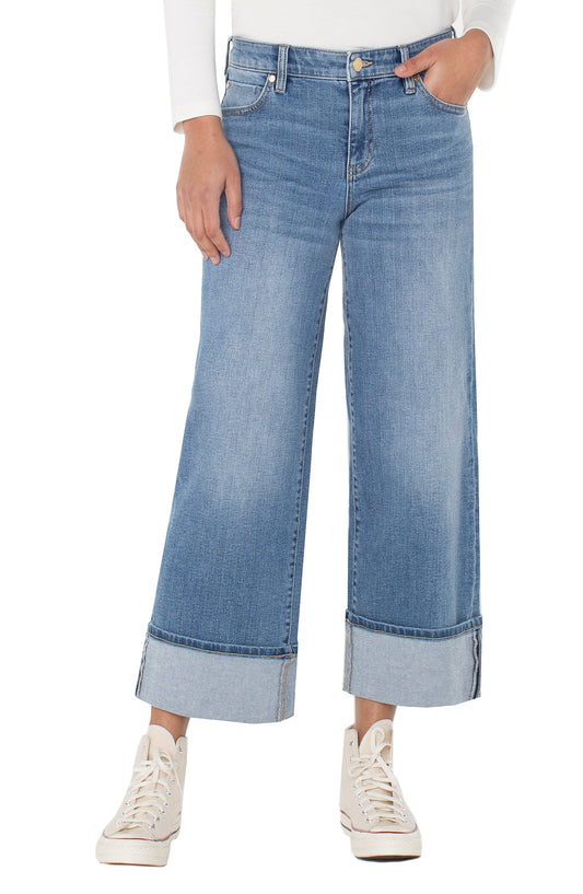 Liverpool Morgan Cuffed Wide Leg