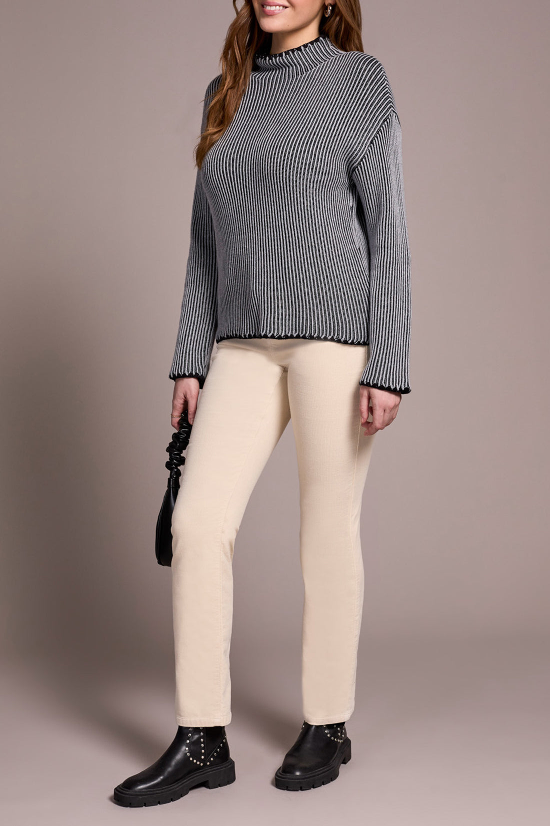 Tribal 2255O Funnel Neck Sweater